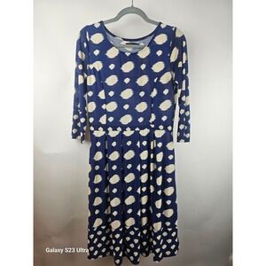 Reborn, women's szL, Navy/cream, dress